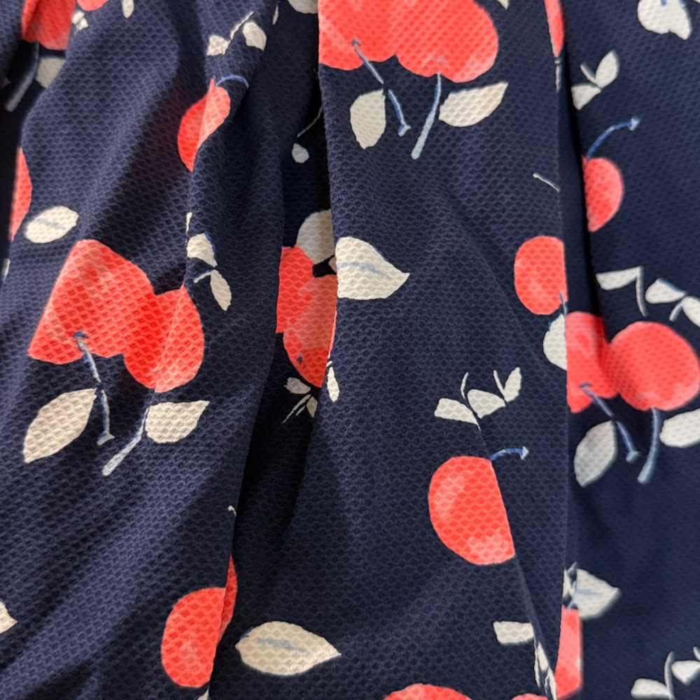 Janie and Jack navy and orange/peach sleeveless dress with bow detail size 3 - Picture 3 of 7
